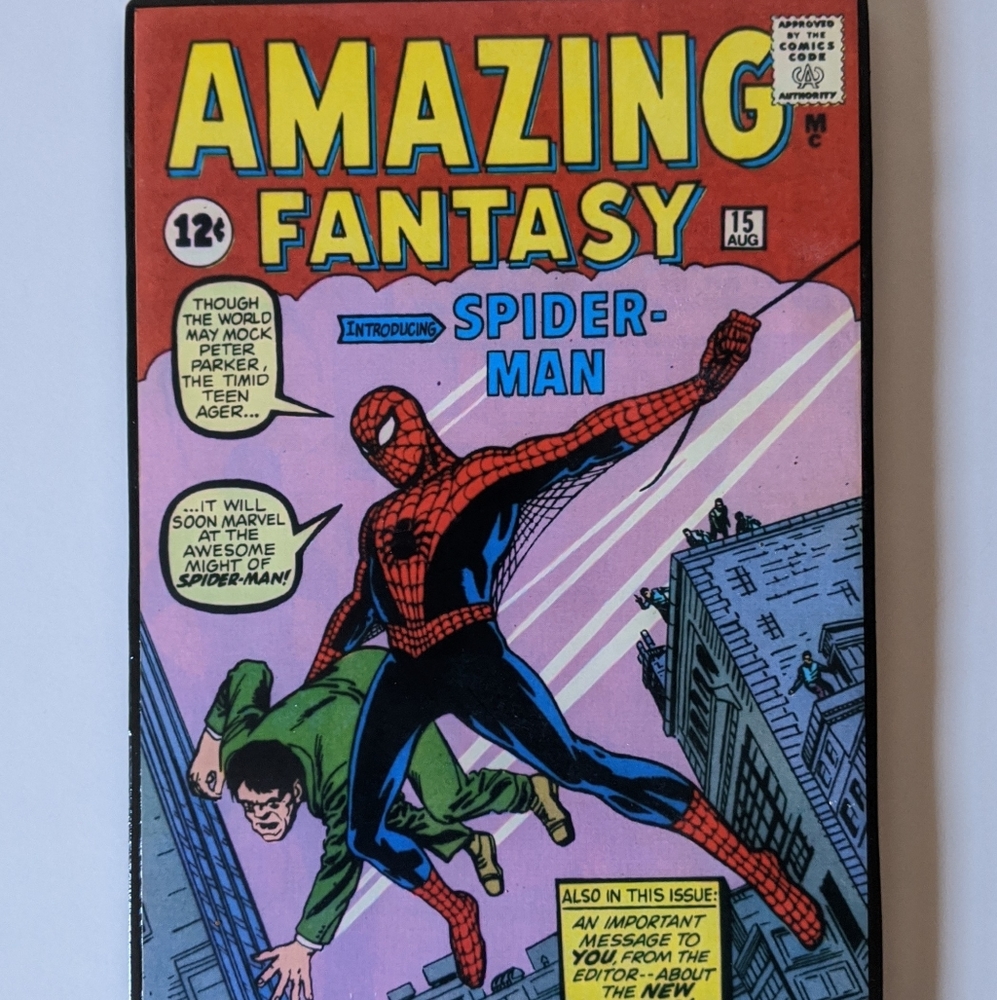 Vintage Marvel Heroes comics wall decor collection